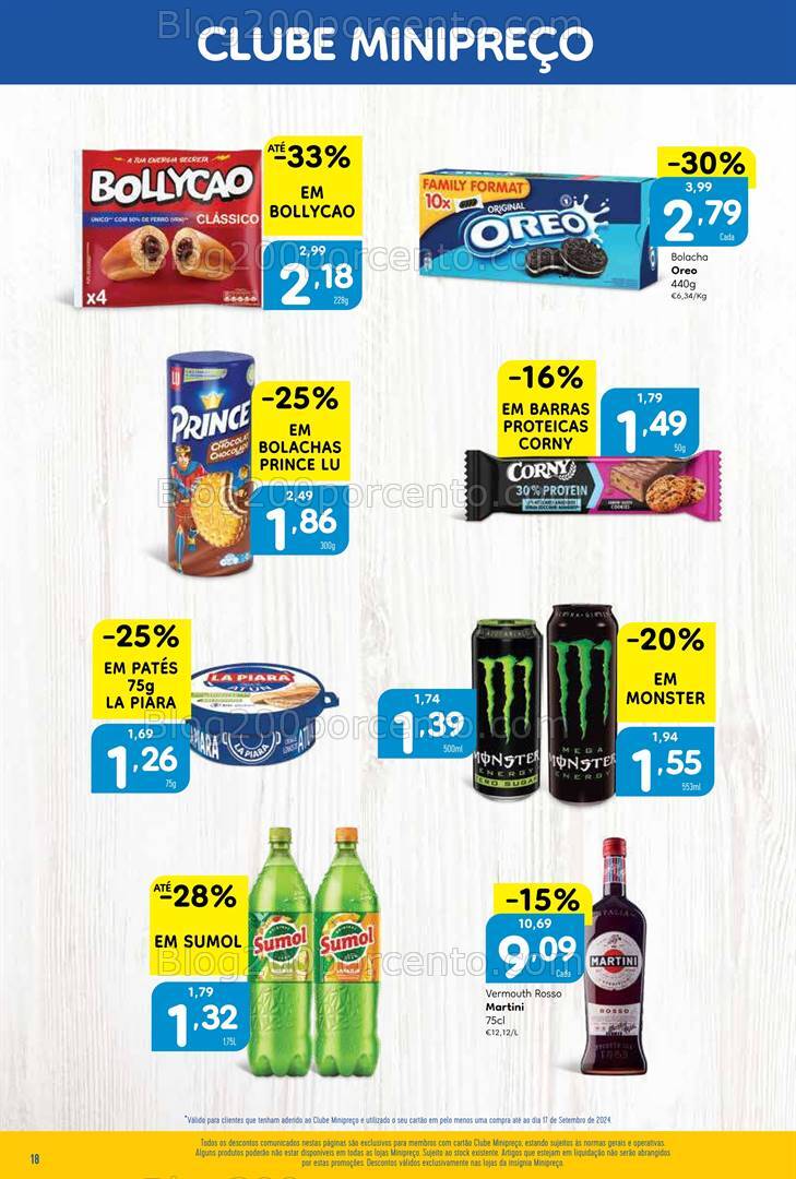 Antevisão Folheto MINIPREÇO Promoções de 18 a 25 setembro
