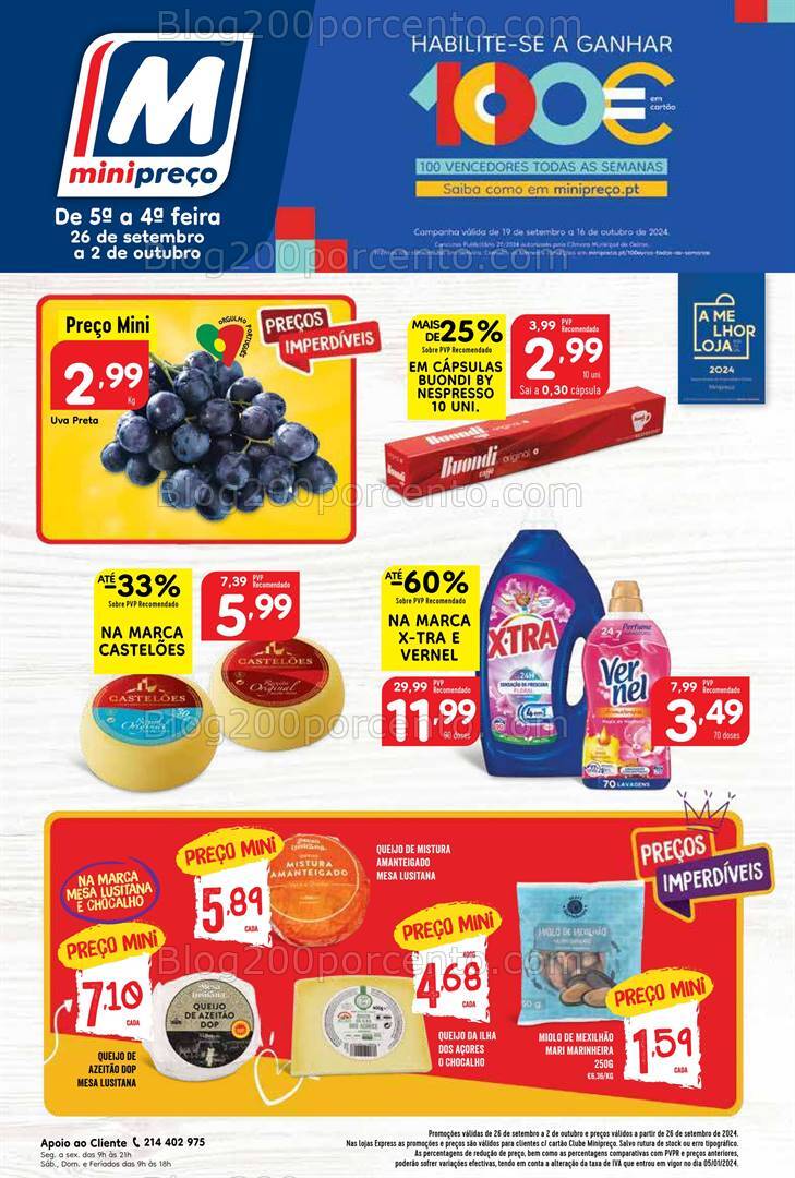 Antevisão Folheto MINIPREÇO Promoções de 26 setembro a 2 outubro