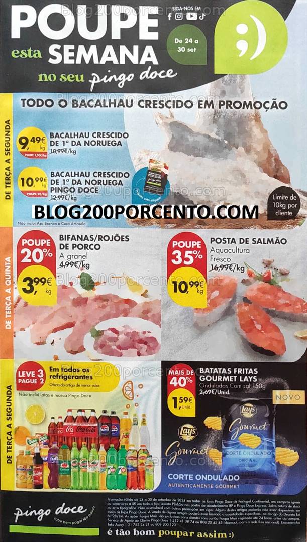 Antevisão Folheto PINGO DOCE Promoções de 24 a 30 setembro