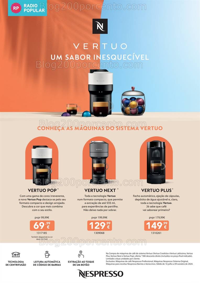 Antevisão Folheto RADIO POPULAR Especial Café Promoções de 12 setembro a 13 outubro