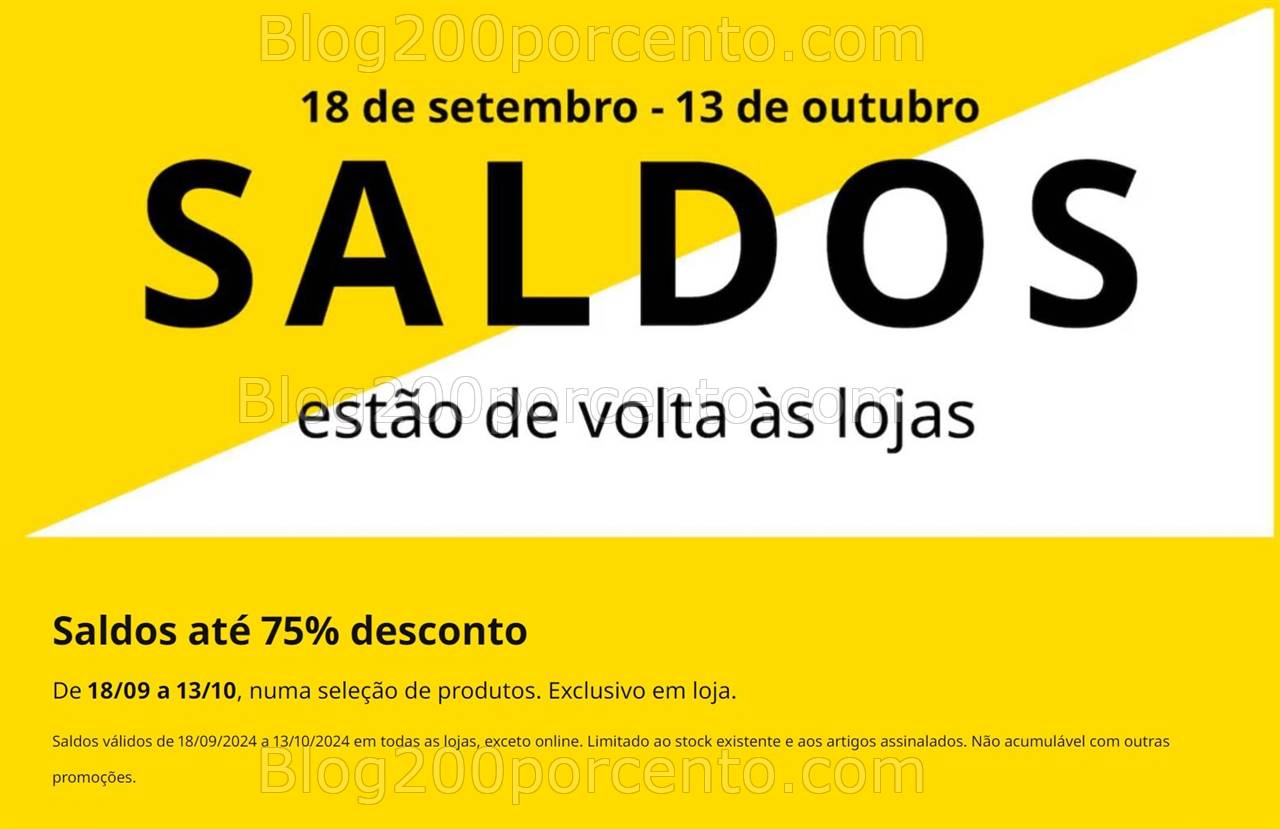 Avistamento - Saldos até 75% IKEA só nas lojas e até 13 outubro