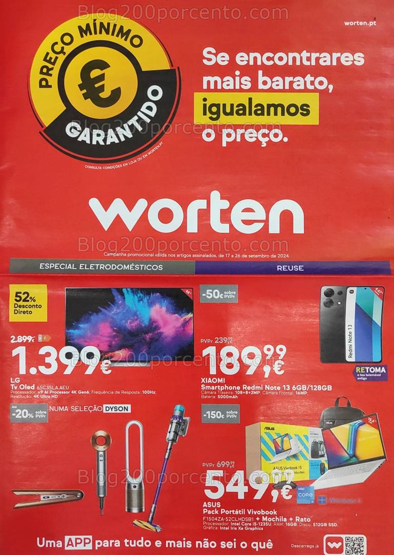 Antevisão Folheto WORTEN Promoções de 17 a 26 setembro