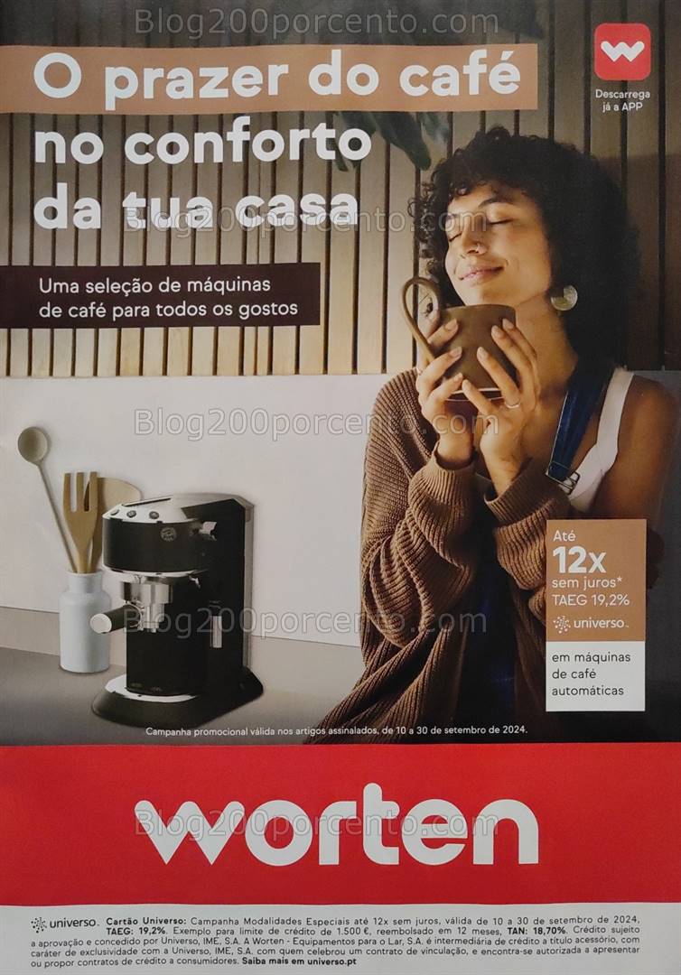 Antevisão Folheto WORTEN Especial Café Promoções de 10 a 30 setembro