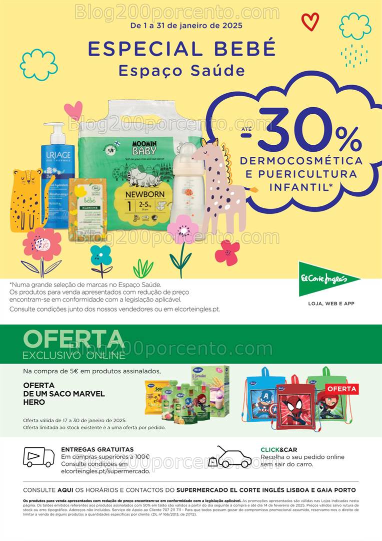 Antevisão Folheto EL CORTE INGLÉS Promoções de 17 a 30 janeiro