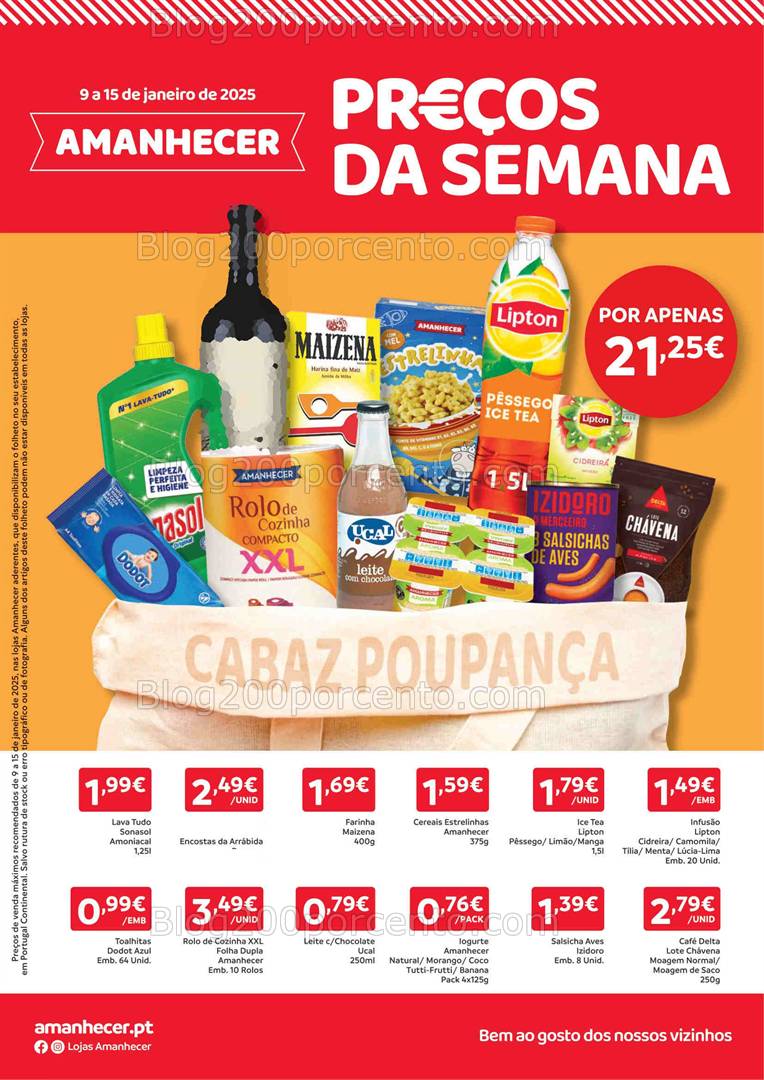 Antevisão Folheto AMANHECER Promoções de 9 a 15 janeiro