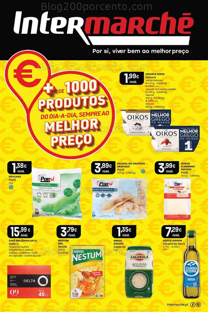 Antevisão Folheto INTERMARCHÉ 1000 produtos baixo preço promoções até 29 janeiro