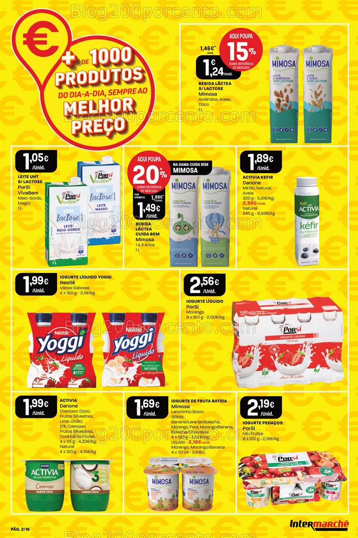 Antevisão Folheto INTERMARCHÉ 1000 produtos baixo preço promoções até 29 janeiro