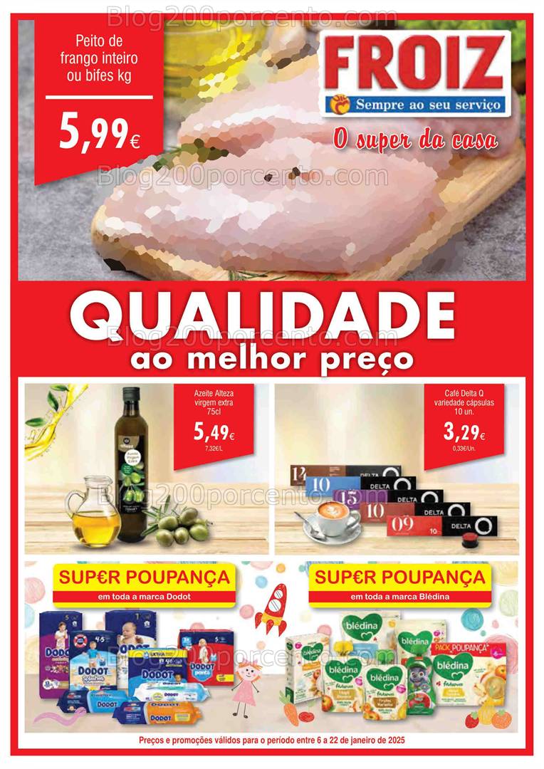 Antevisão Folheto FROIZ Promoções de 6 a 22 janeiro