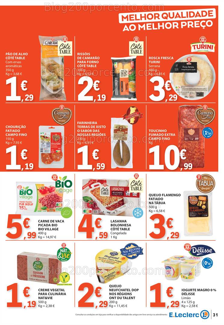Antevisão Folheto E-LECLERC Especial Marca Própria Promoções de 23 a 29 janeiro