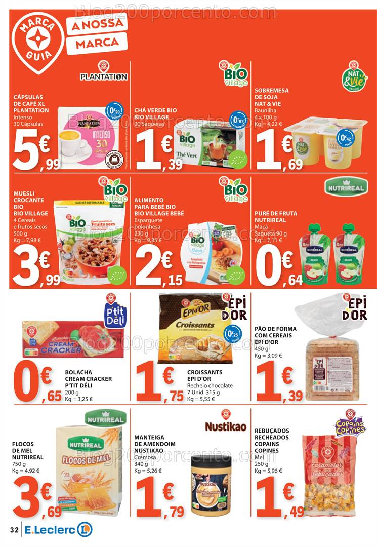 Antevisão Folheto E-LECLERC Especial Marca Própria Promoções de 23 a 29 janeiro