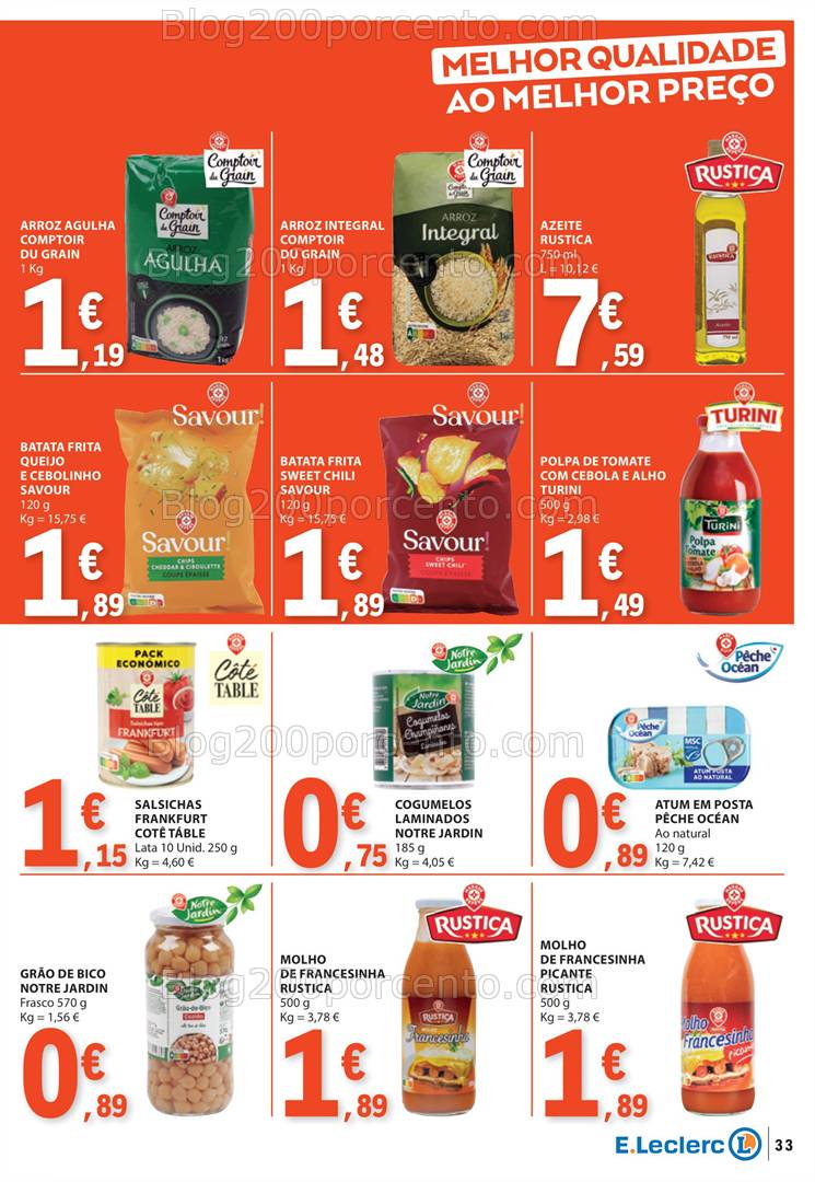 Antevisão Folheto E-LECLERC Especial Marca Própria Promoções de 23 a 29 janeiro