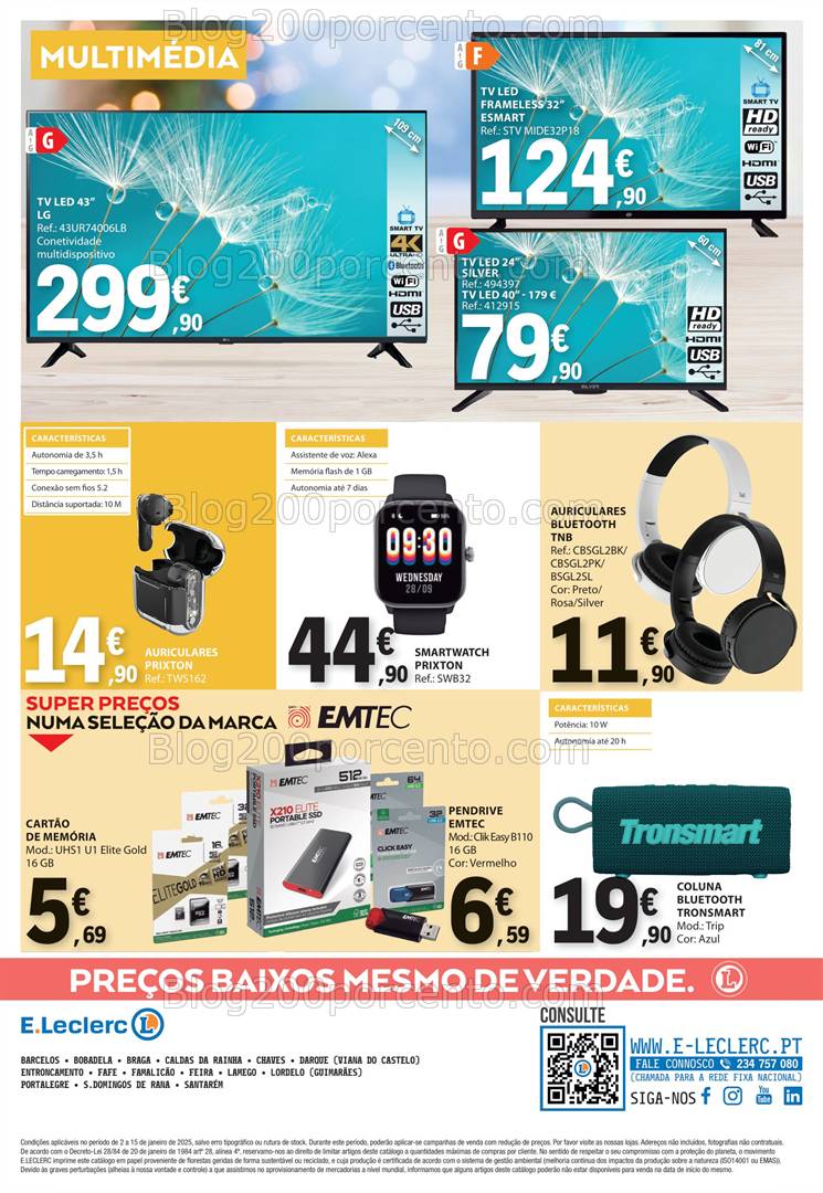 Antevisão Folheto E-LECLERC Bazar Promoções de 2 a 15 janeiro