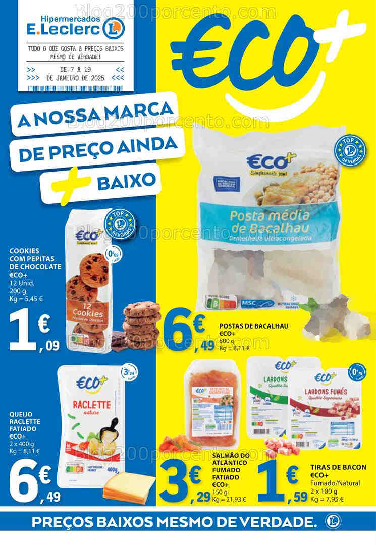 Antevisão Folheto E-LECLERC Eco Promoções de 7 a 19 janeiro