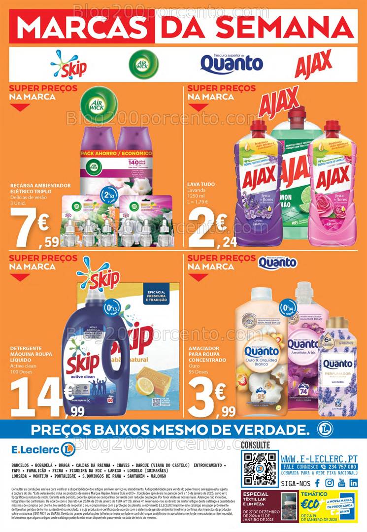 Antevisão Folheto E-LECLERC Promoções de 9 a 15 janeiro