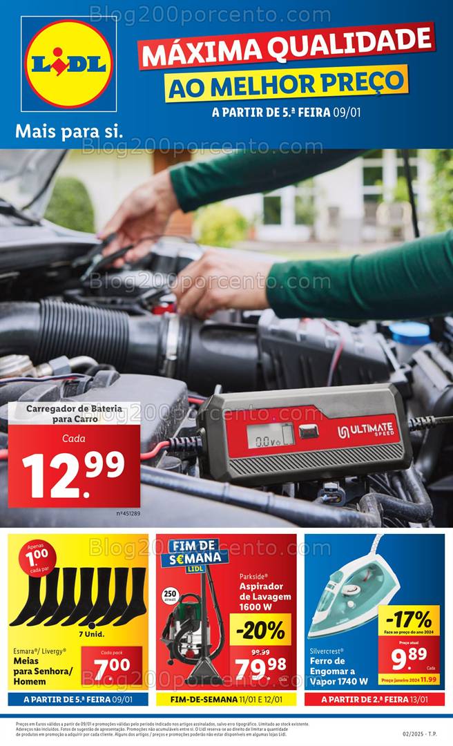 Antevisão Folheto LIDL Bazar Promoções de 9 a 15 janeiro