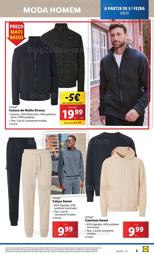 Antevisão Folheto LIDL Bazar Promoções a partir de 9 janeiro