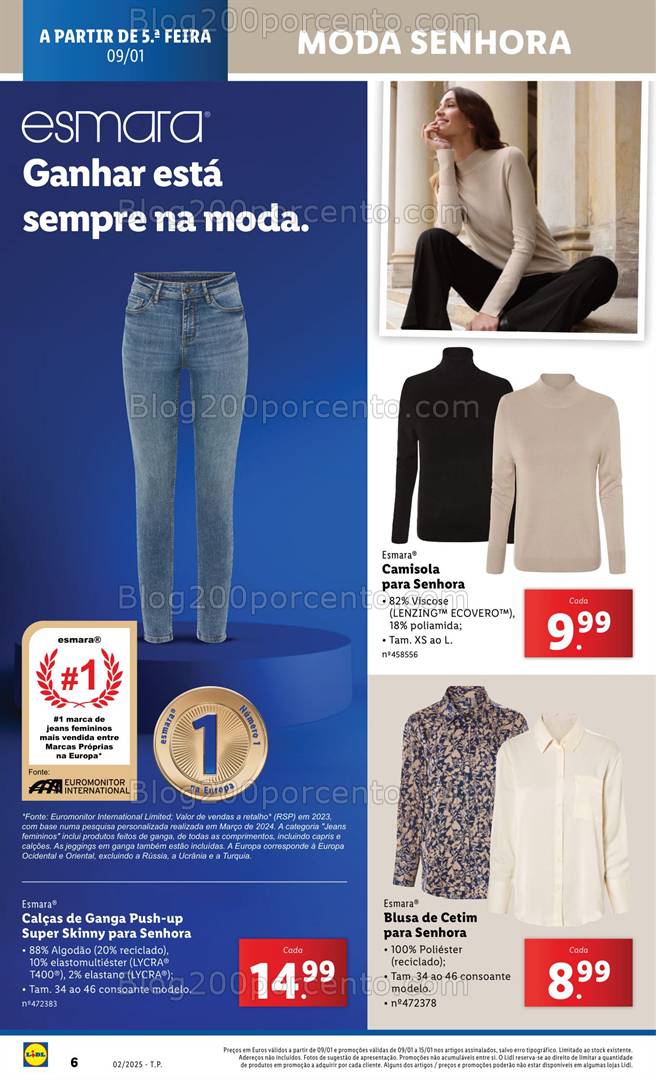 Antevisão Folheto LIDL Bazar Moda Promoções a partir de 9 janeiro