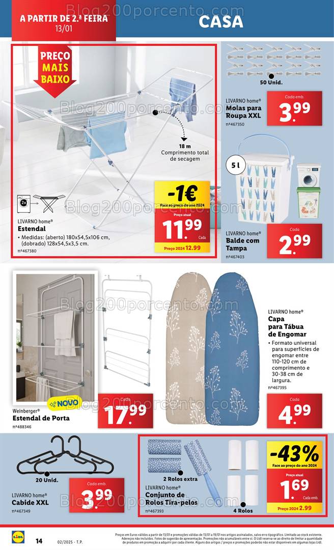 Antevisão Folheto LIDL Bazar Casa Promoções a partir de 13 janeiro