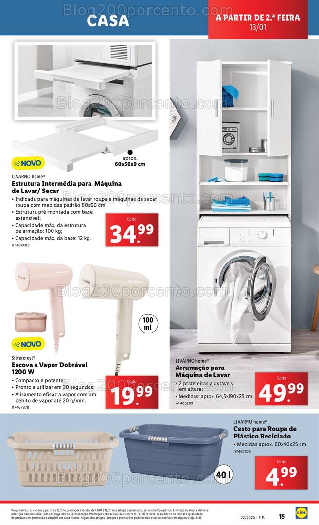 Antevisão Folheto LIDL Bazar Casa Promoções a partir de 13 janeiro