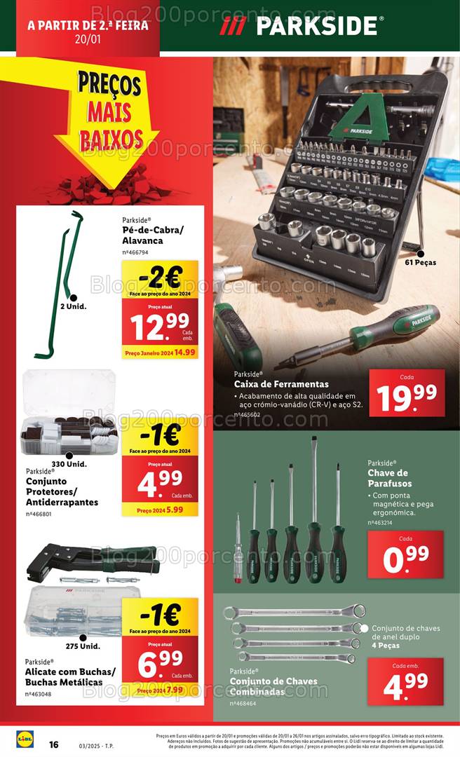 Antevisão Folheto LIDL Bazar Promoções de 16 a 22 janeiro