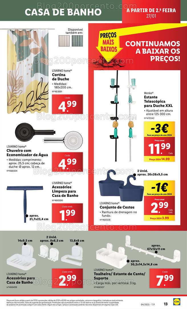 Antevisão Folheto LIDL Bazar Promoções de 23 a 29 janeiro