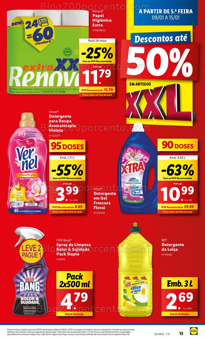 Antevisão Folheto LIDL Promoções de 9 a 15 janeiro