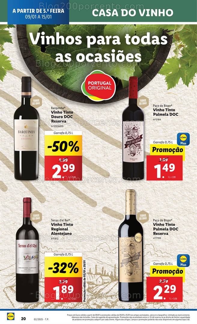 Antevisão Folheto LIDL Promoções de 9 a 15 janeiro