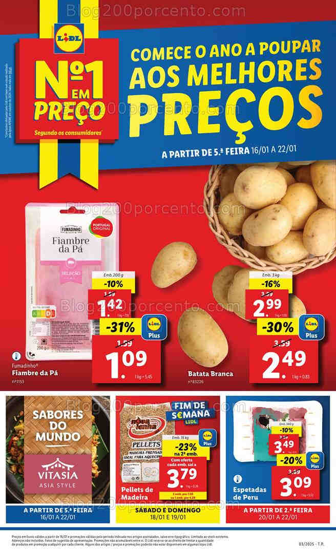 Antevisão Folheto LIDL Promoções de 16 a 22 janeiro