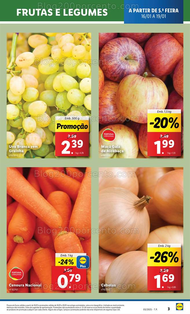 Antevisão Folheto LIDL Promoções de 16 a 22 janeiro