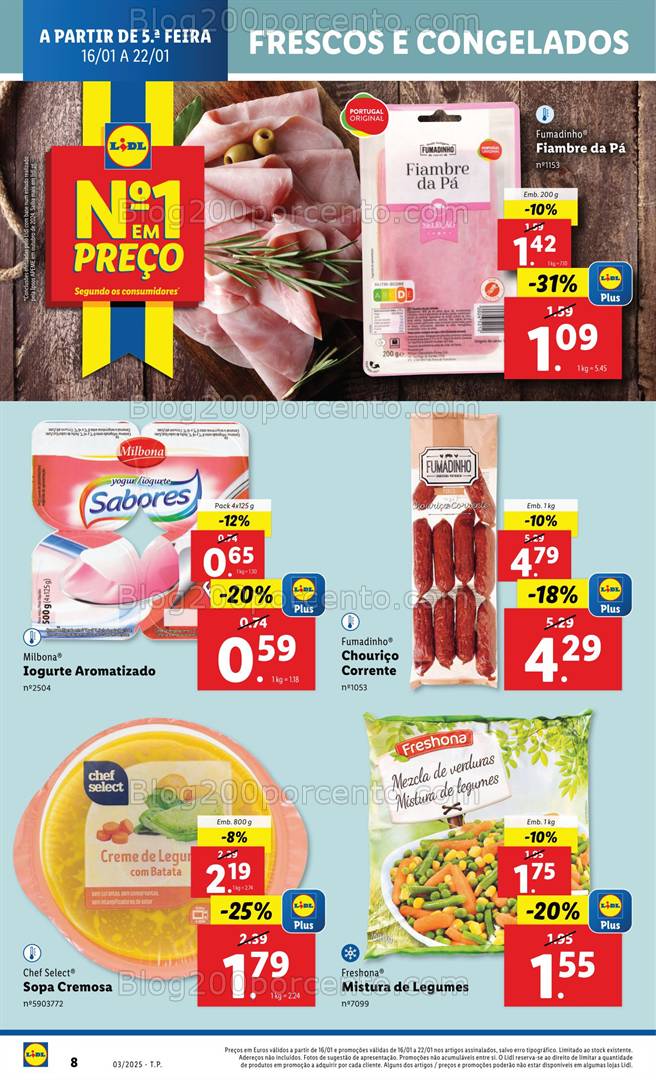 Antevisão Folheto LIDL Promoções de 16 a 22 janeiro