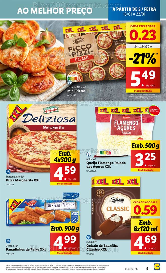 Antevisão Folheto LIDL Promoções de 16 a 22 janeiro