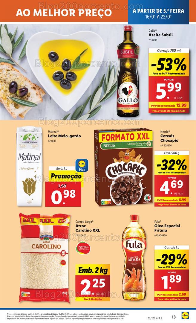 Antevisão Folheto LIDL Promoções de 16 a 22 janeiro