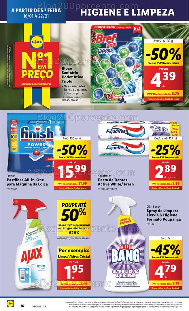 Antevisão Folheto LIDL Promoções de 16 a 22 janeiro