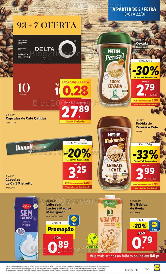 Antevisão Folheto LIDL Promoções de 16 a 22 janeiro