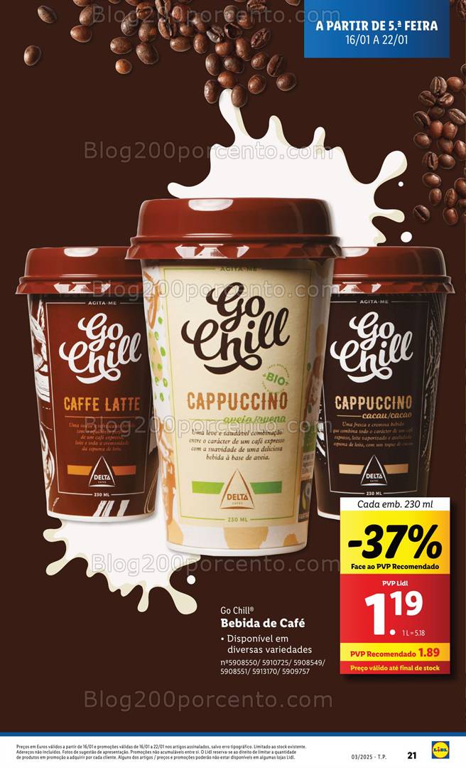 Antevisão Folheto LIDL Promoções de 16 a 22 janeiro