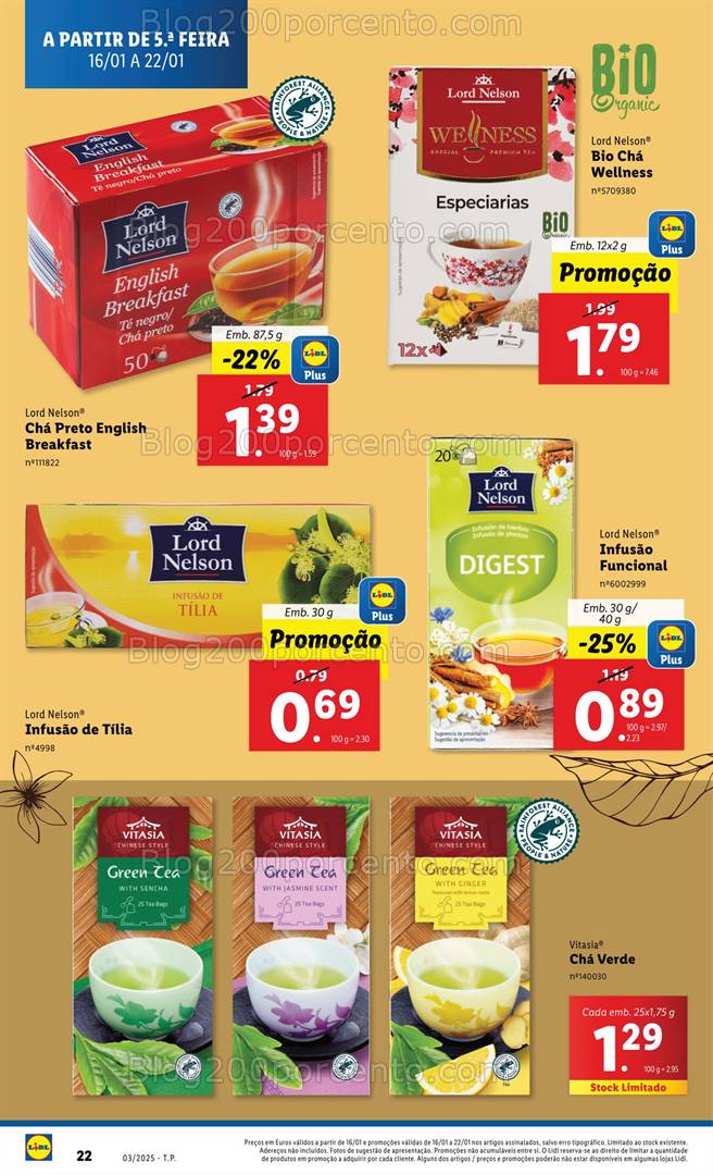 Antevisão Folheto LIDL Promoções de 16 a 22 janeiro