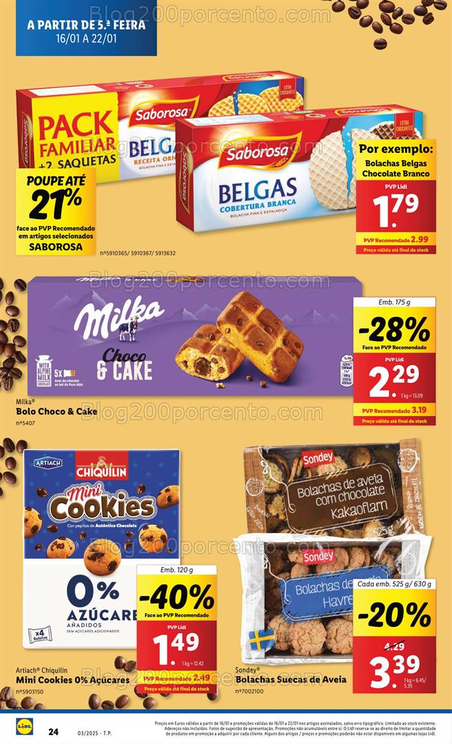 Antevisão Folheto LIDL Promoções de 16 a 22 janeiro