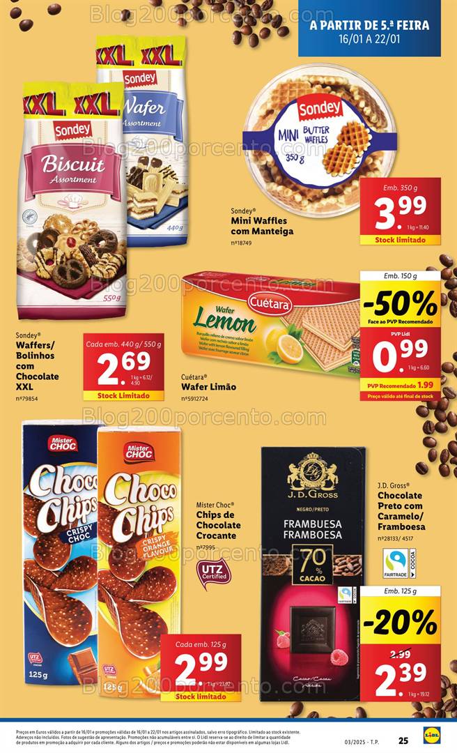 Antevisão Folheto LIDL Promoções de 16 a 22 janeiro