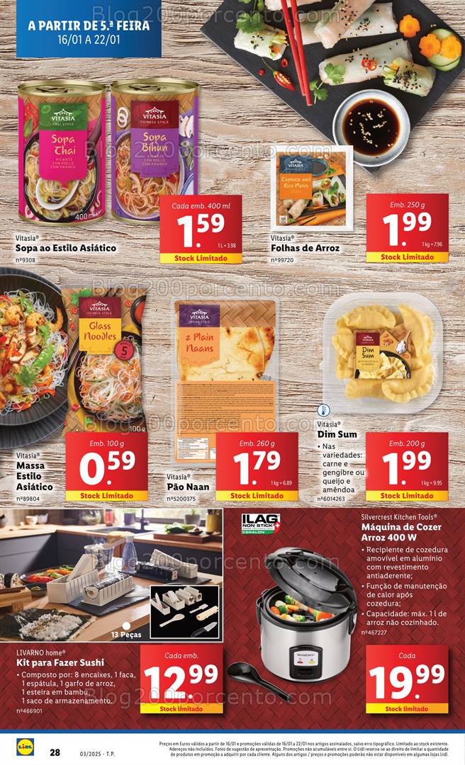 Antevisão Folheto LIDL Promoções de 16 a 22 janeiro