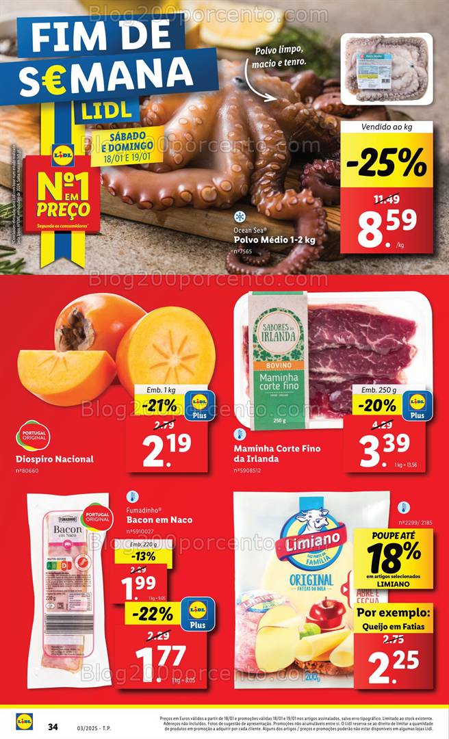 Antevisão Folheto LIDL Promoções de 16 a 22 janeiro