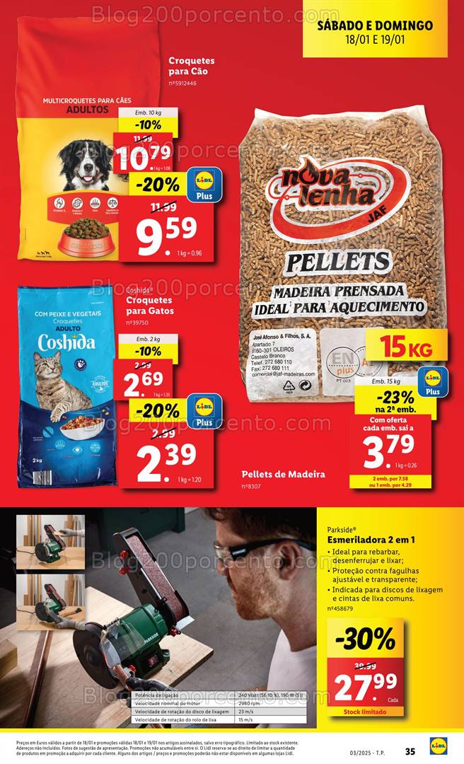 Antevisão Folheto LIDL Promoções de 16 a 22 janeiro