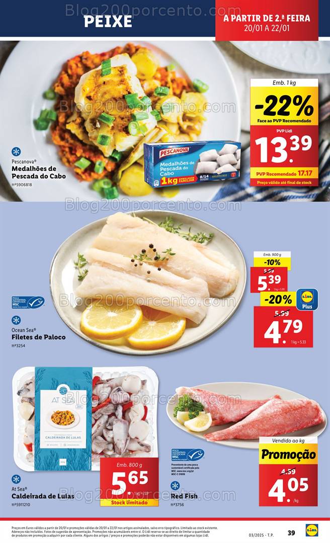 Antevisão Folheto LIDL Promoções de 16 a 22 janeiro