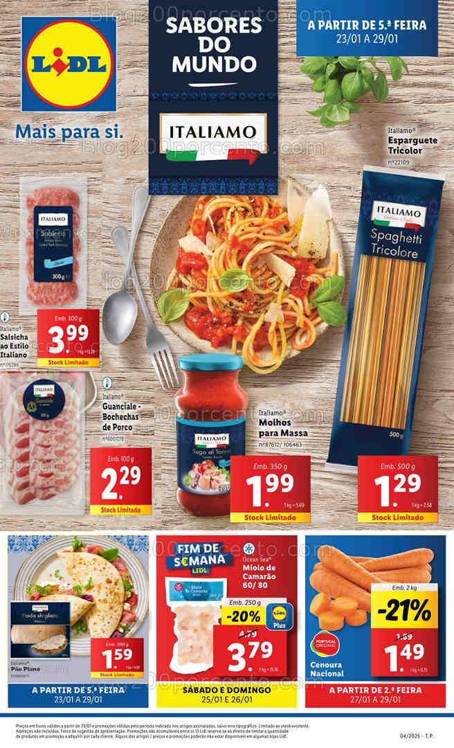 Antevisão Folheto LIDL Promoções de 23 a 29 janeiro