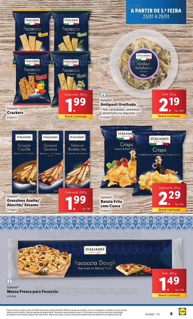 Antevisão Folheto LIDL Promoções de 23 a 29 janeiro