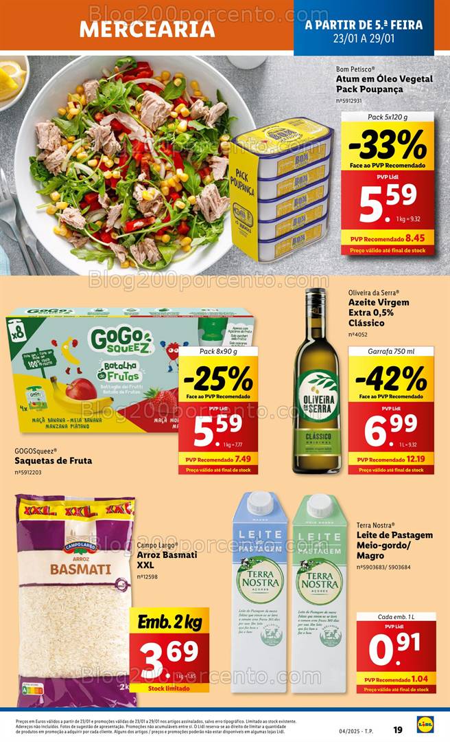 Antevisão Folheto LIDL Promoções de 23 a 29 janeiro