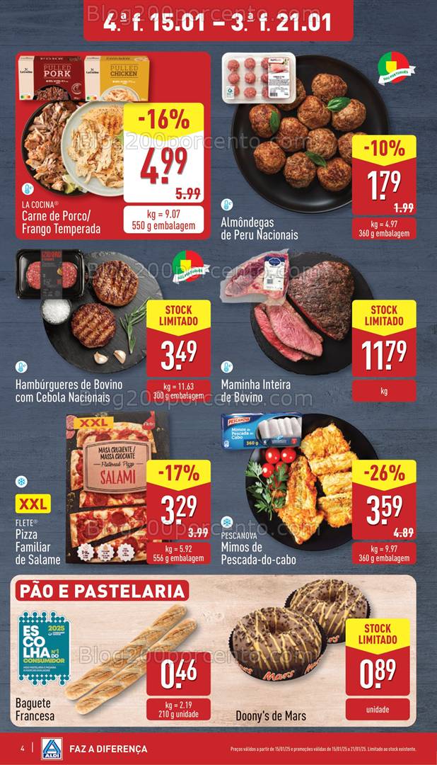 Antevisão Folheto ALDI Promoções de 15 a 21 janeiro