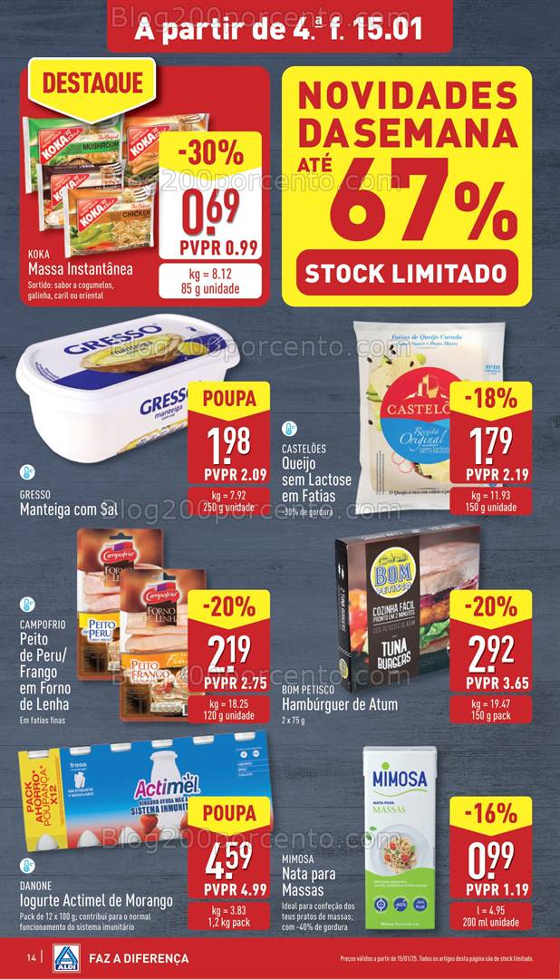 Antevisão Folheto ALDI Promoções de 15 a 21 janeiro