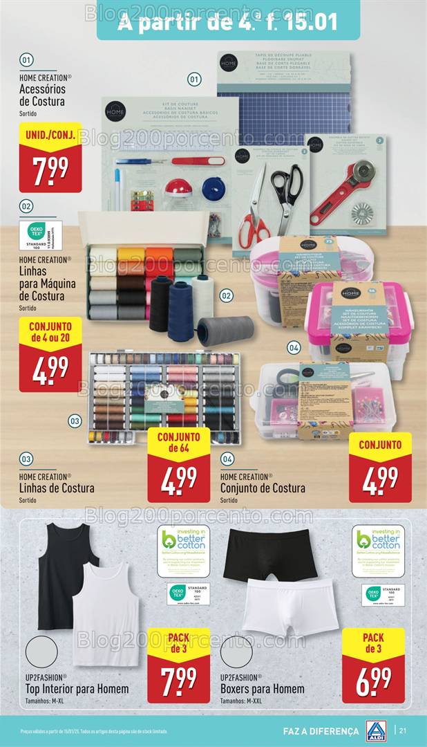 Antevisão Folheto ALDI Promoções de 15 a 21 janeiro