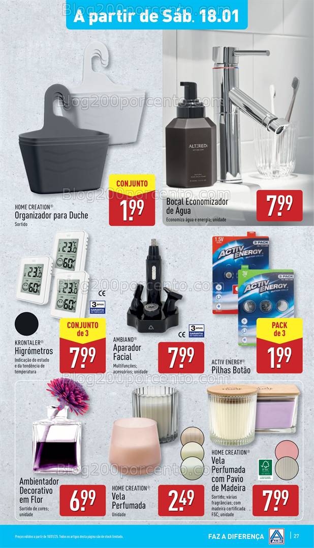 Antevisão Folheto ALDI Promoções de 15 a 21 janeiro