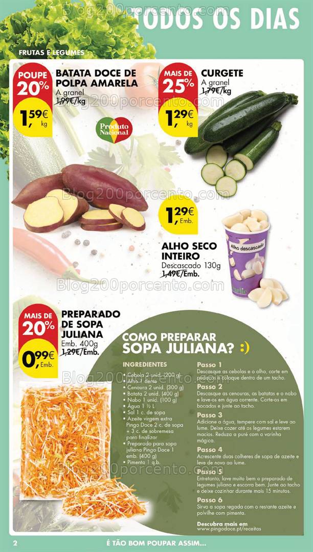 Antevisão Folheto PINGO DOCE Fim de Semana Promoções de 4 a 5 janeiro